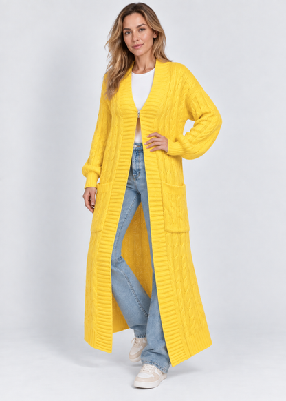 Women's Cozy Long Cardigan | Lightweight Everyday Wear | Steven & Levon