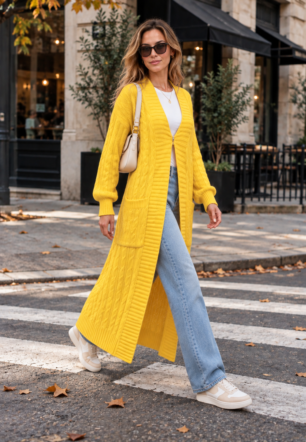 Women's Cozy Long Cardigan | Lightweight Everyday Wear | Steven & Levon