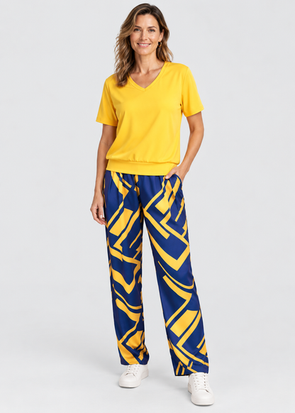 Women's Printed Jumpsuit | Relaxed Fit | Everyday Wear | Steven & Levon