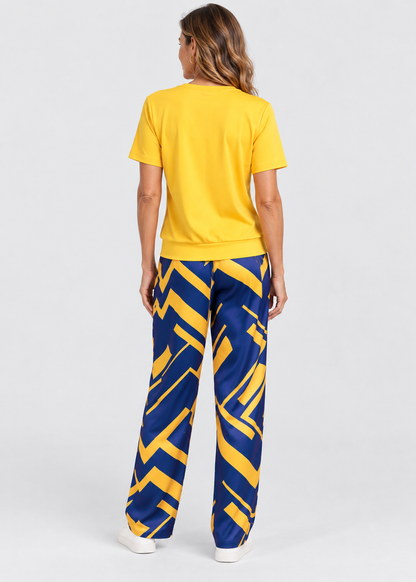 Women's Printed Jumpsuit | Relaxed Fit | Everyday Wear | Steven & Levon