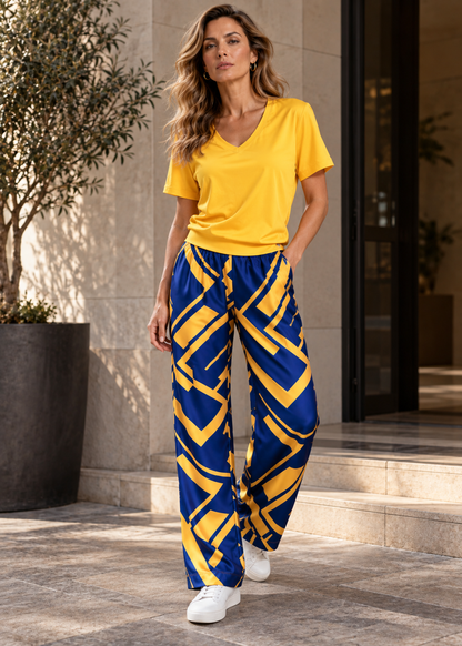 Women's Printed Jumpsuit | Relaxed Fit | Everyday Wear | Steven & Levon