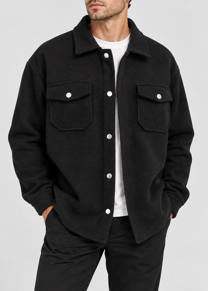 Men's Overshirt Jacket | Button Front | Utility Shirt Jacket | Smart Casual | Steven & Levon