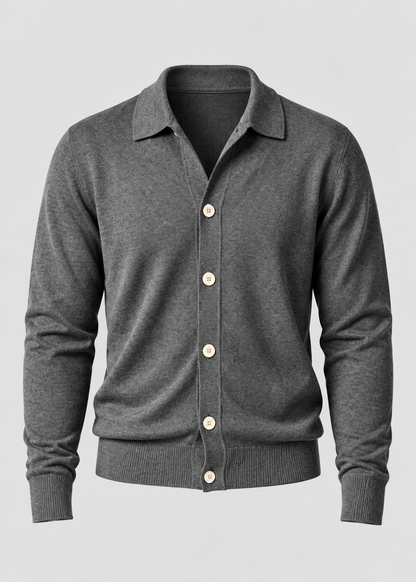 Men's Button Front Cardigan | Classic Fit | Cotton | Smart Casual Layer | Steven & Levon