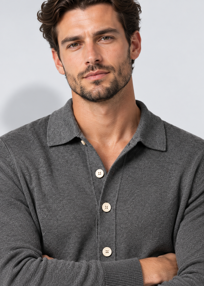 Men's Button Front Cardigan | Classic Fit | Cotton | Smart Casual Layer | Steven & Levon