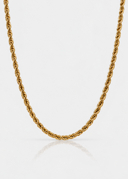 Men Wheat Chain | Stainless Steel | Braided Link Design | Statement Necklace | Steven & Levon