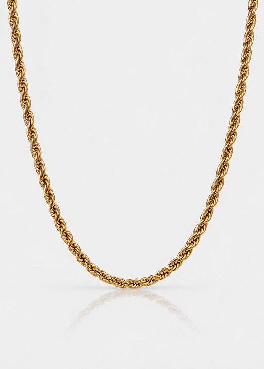 Men Wheat Chain | Stainless Steel | Braided Link Design | Statement Necklace | Steven & Levon