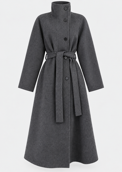 Women's Wool Coat | Mid-Length Loose Fit | Winter Outerwear | Steven & Levon