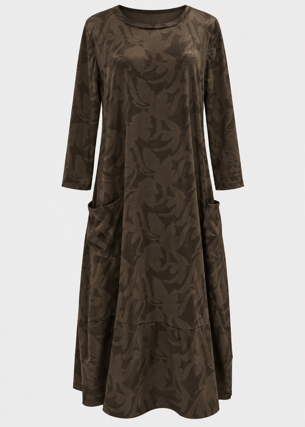 Women’s Midi Dress | Long Sleeve Dress | Pockets & Relaxed Fit | Steven & Levon