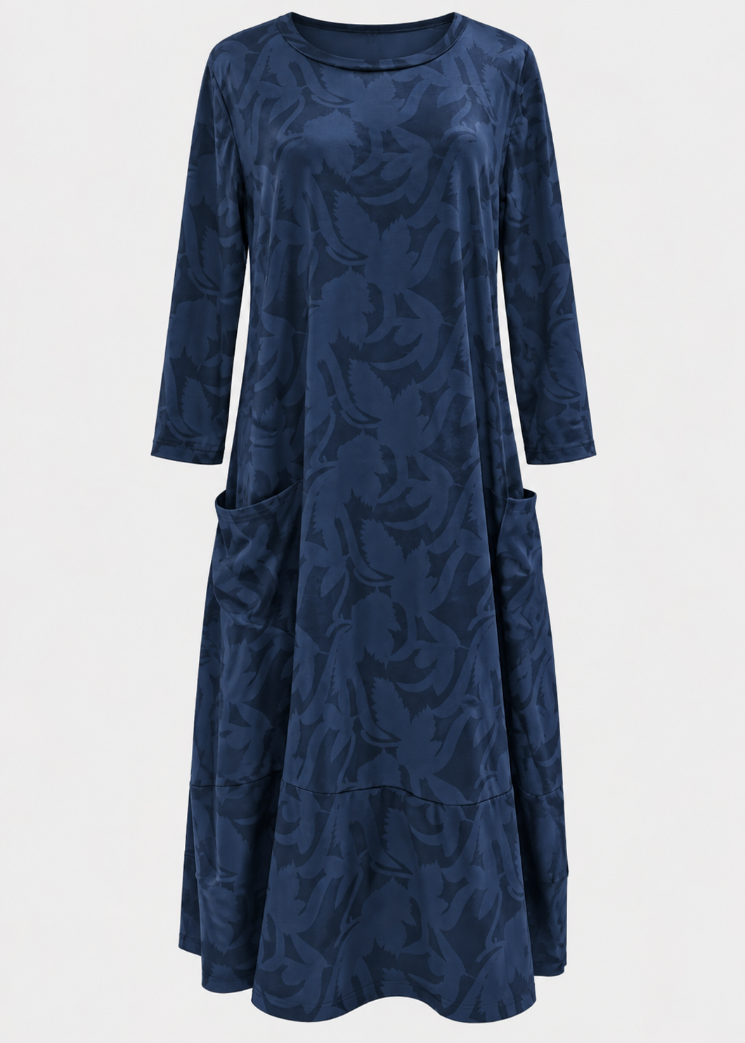 Women’s Midi Dress | Long Sleeve Dress | Pockets & Relaxed Fit | Steven & Levon