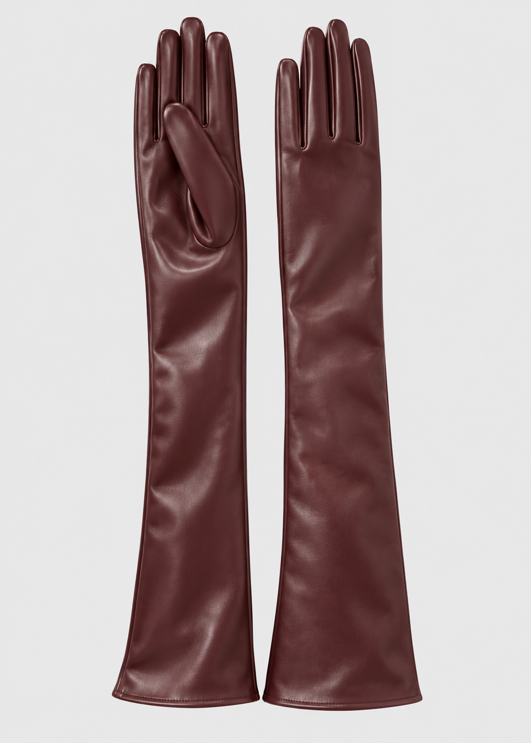 Long Leather Gloves | Women | PU Leather | Elegant Long Cuff | Winter Style | Steven & Levon