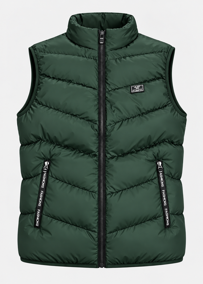 Men's Quilted Padded Gilet | Zip Closure | Lightweight Insulated Bodywarmer | Steven & Levon