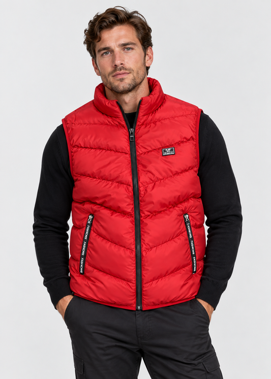 Men's Quilted Padded Gilet | Zip Closure | Lightweight Insulated Bodywarmer | Steven & Levon