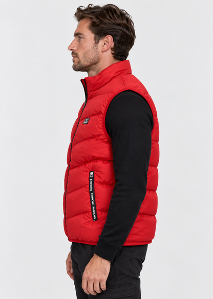 Men's Quilted Padded Gilet | Zip Closure | Lightweight Insulated Bodywarmer | Steven & Levon