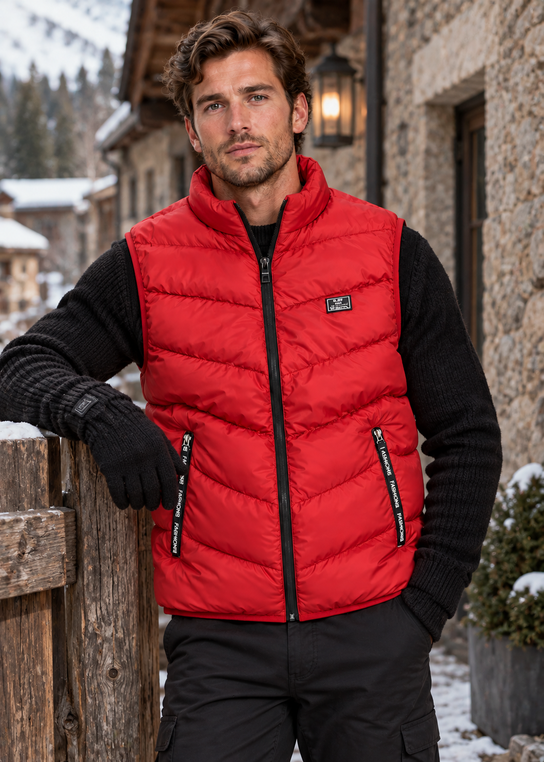 Men's Quilted Padded Gilet | Zip Closure | Lightweight Insulated Bodywarmer | Steven & Levon