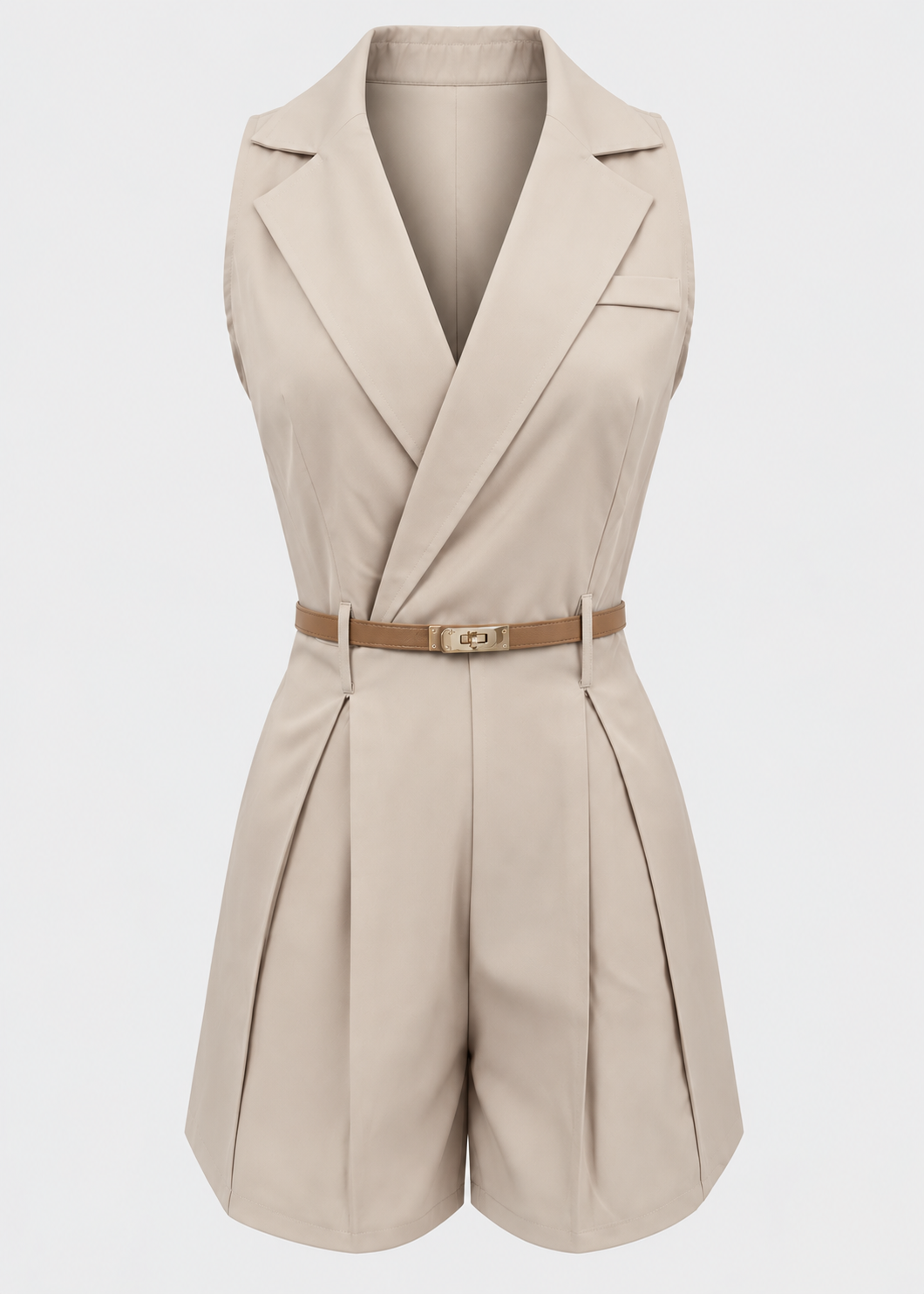 Elegant Fitted Jumpsuit | Women | Belted Tailored Fit | Occasion Wear | Steven & Levon