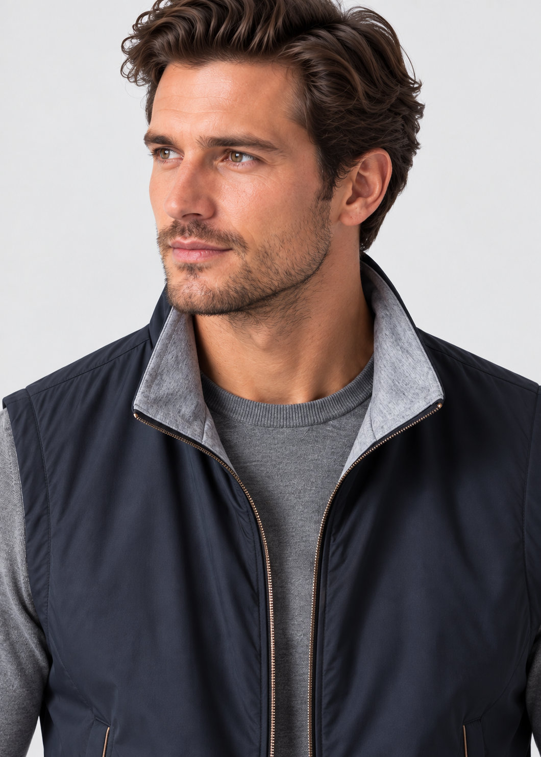 Men's Lightweight Zip-Up Bodywarmer | Quilted Gilet | Insulated Sleeveless Vest | Steven & Levon