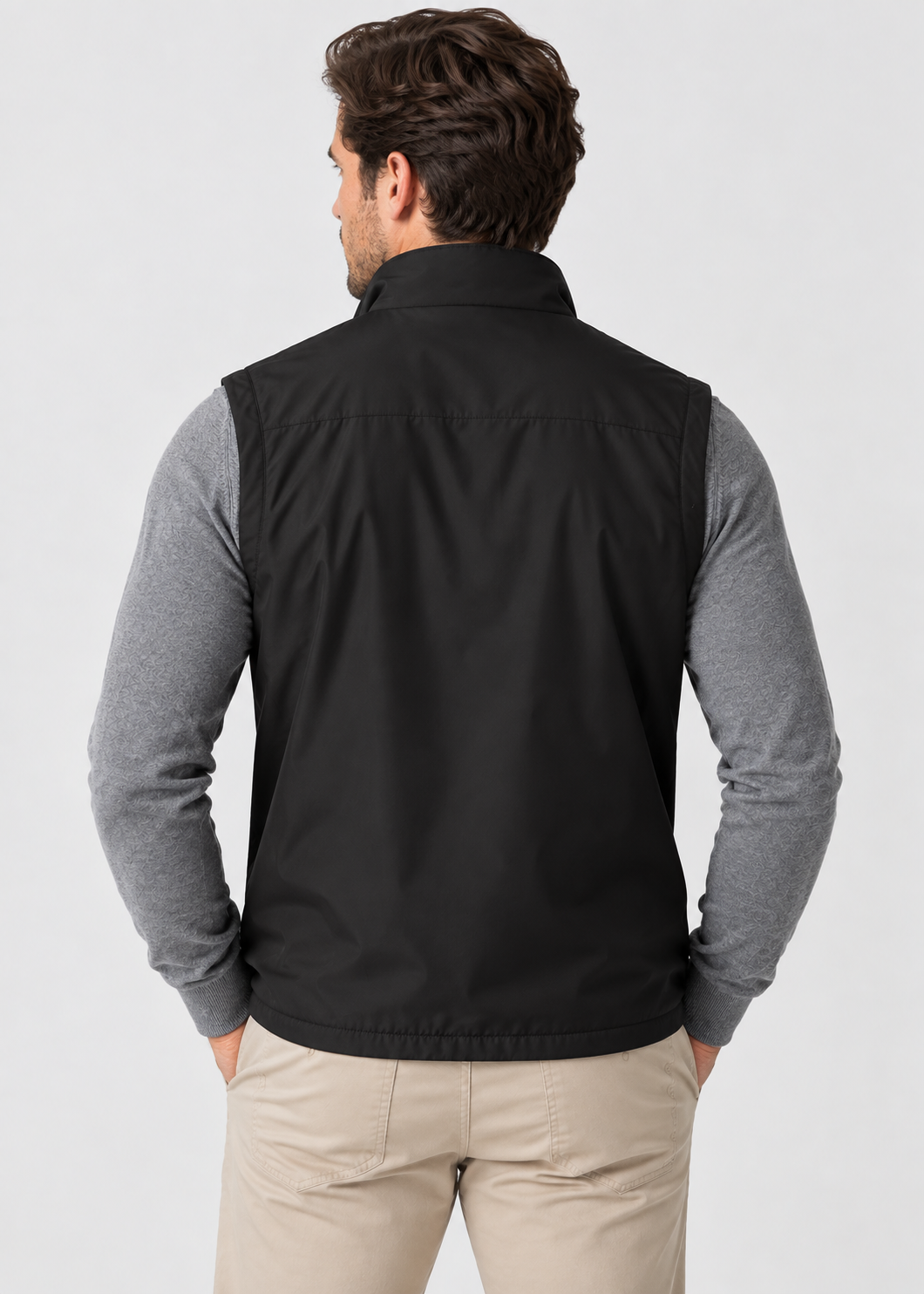 Men's Lightweight Zip-Up Bodywarmer | Quilted Gilet | Insulated Sleeveless Vest | Steven & Levon