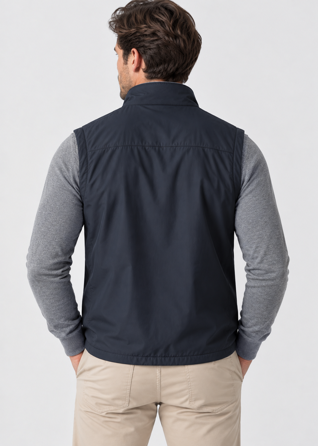 Men's Lightweight Zip-Up Bodywarmer | Quilted Gilet | Insulated Sleeveless Vest | Steven & Levon