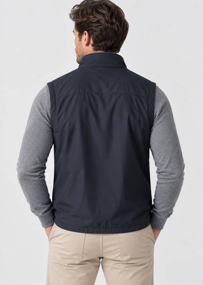 Men's Lightweight Zip-Up Bodywarmer | Quilted Gilet | Insulated Sleeveless Vest | Steven & Levon