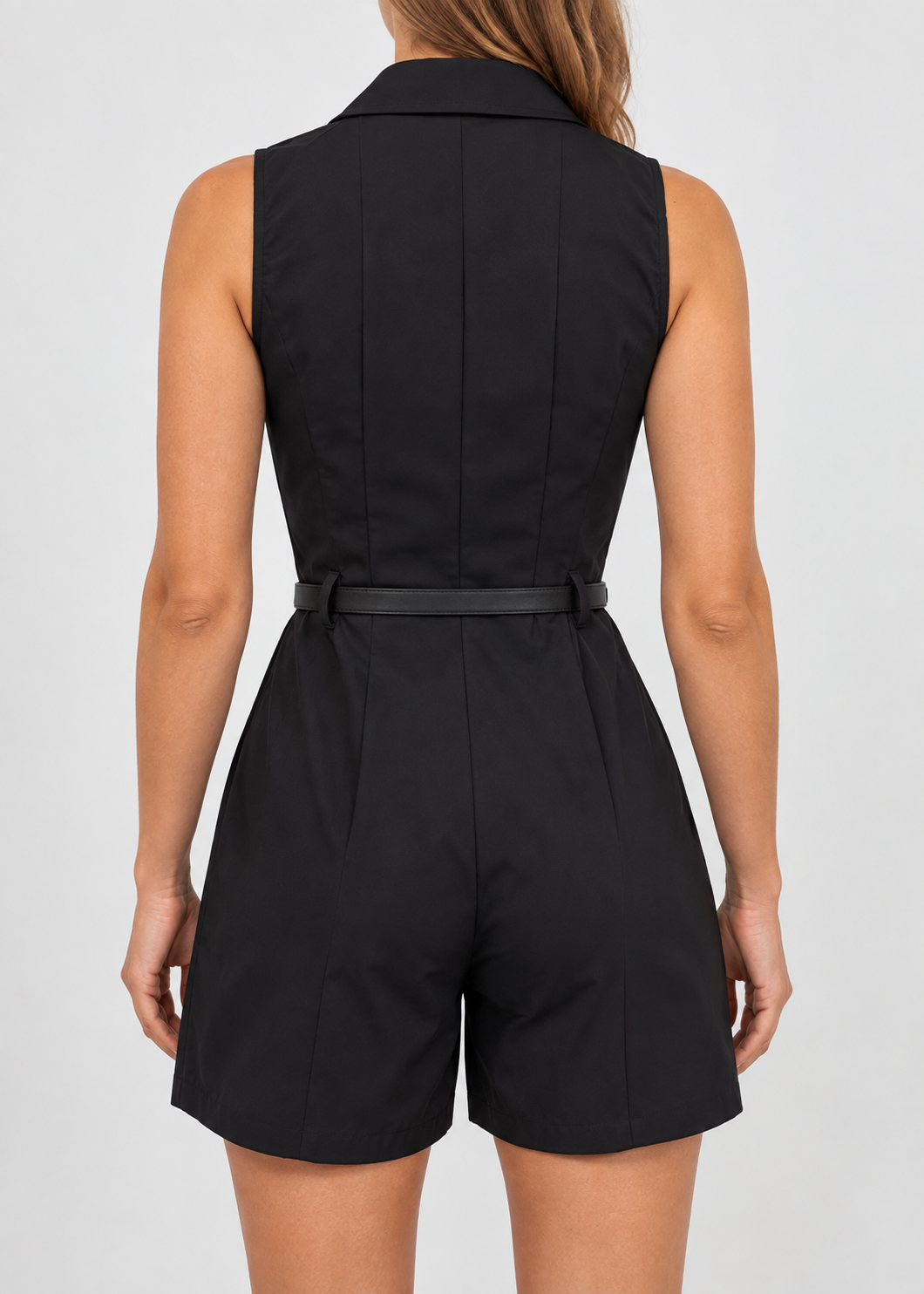Elegant Fitted Jumpsuit | Women | Belted Tailored Fit | Occasion Wear | Steven & Levon