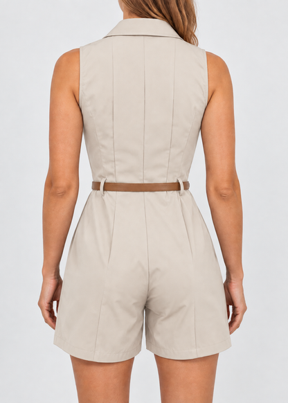 Elegant Fitted Jumpsuit | Women | Belted Tailored Fit | Occasion Wear | Steven & Levon