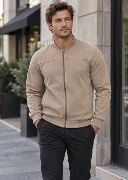 Men's Classic Jacket | Timeless Design | Polyester Elastane Blend | Everyday Outerwear | Steven & Levon