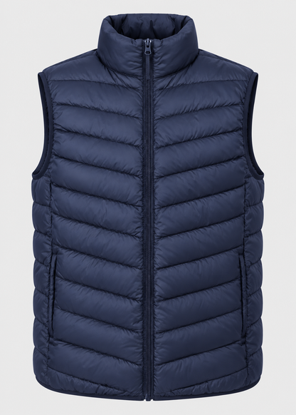 Men's Quilted Gilet Vest | Lightweight | Zip Front | Insulated | Smart Casual Outerwear | Steven & Levon