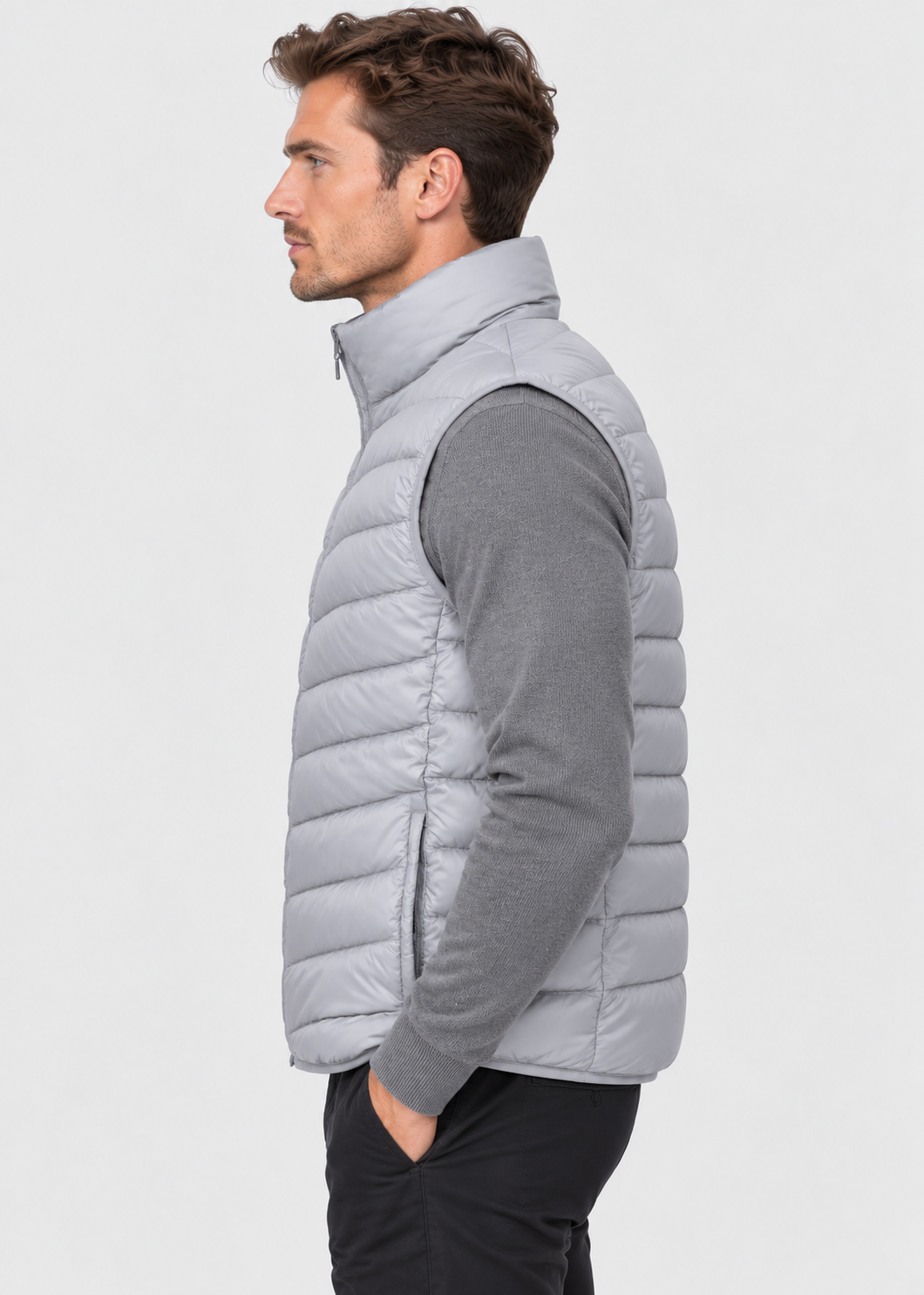 Men's Quilted Gilet Vest | Lightweight | Zip Front | Insulated | Smart Casual Outerwear | Steven & Levon