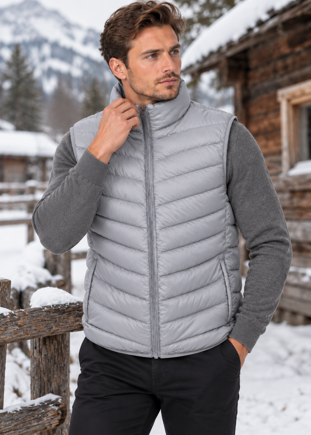 Men's Quilted Gilet Vest | Lightweight | Zip Front | Insulated | Smart Casual Outerwear | Steven & Levon