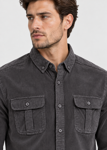 Men’s Stylish Shirt | Men | Button-Up Long Sleeve Shirt | Smart Casual Everyday Wear | Steven & Levon