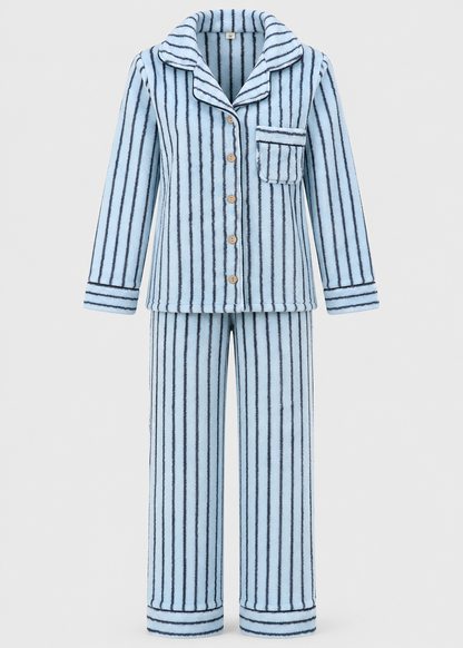 Winter Pyjama Set | Coral Fleece | 2-Piece Warm Loungewear | Steven & Levon