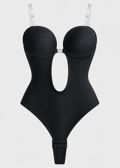 Backless Body Shaper Bra | Women's Seamless Shapewear Bodysuit | Integrated Cups | Tummy Control | Steven & Levon