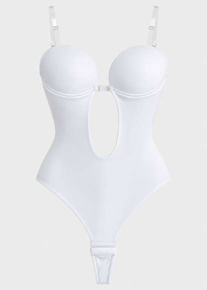 Backless Body Shaper Bra | Women's Seamless Shapewear Bodysuit | Integrated Cups | Tummy Control | Steven & Levon