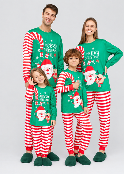 Christmas Print Sleepwear | Cotton Blend Family Pajamas Set with Pet Sizes | Steven & Levon