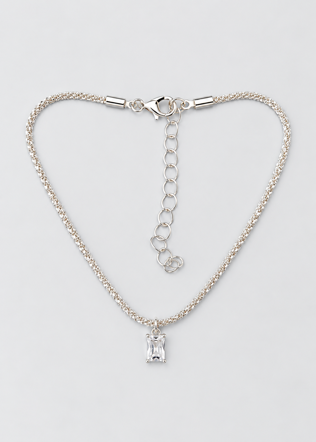 Women's Two Pieces Anklet | Silver Tone | Layered Design | Adjustable Ankle Bracelet | Steven & Levon