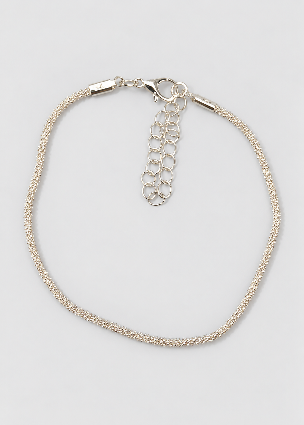 Women's Two Pieces Anklet | Silver Tone | Layered Design | Adjustable Ankle Bracelet | Steven & Levon