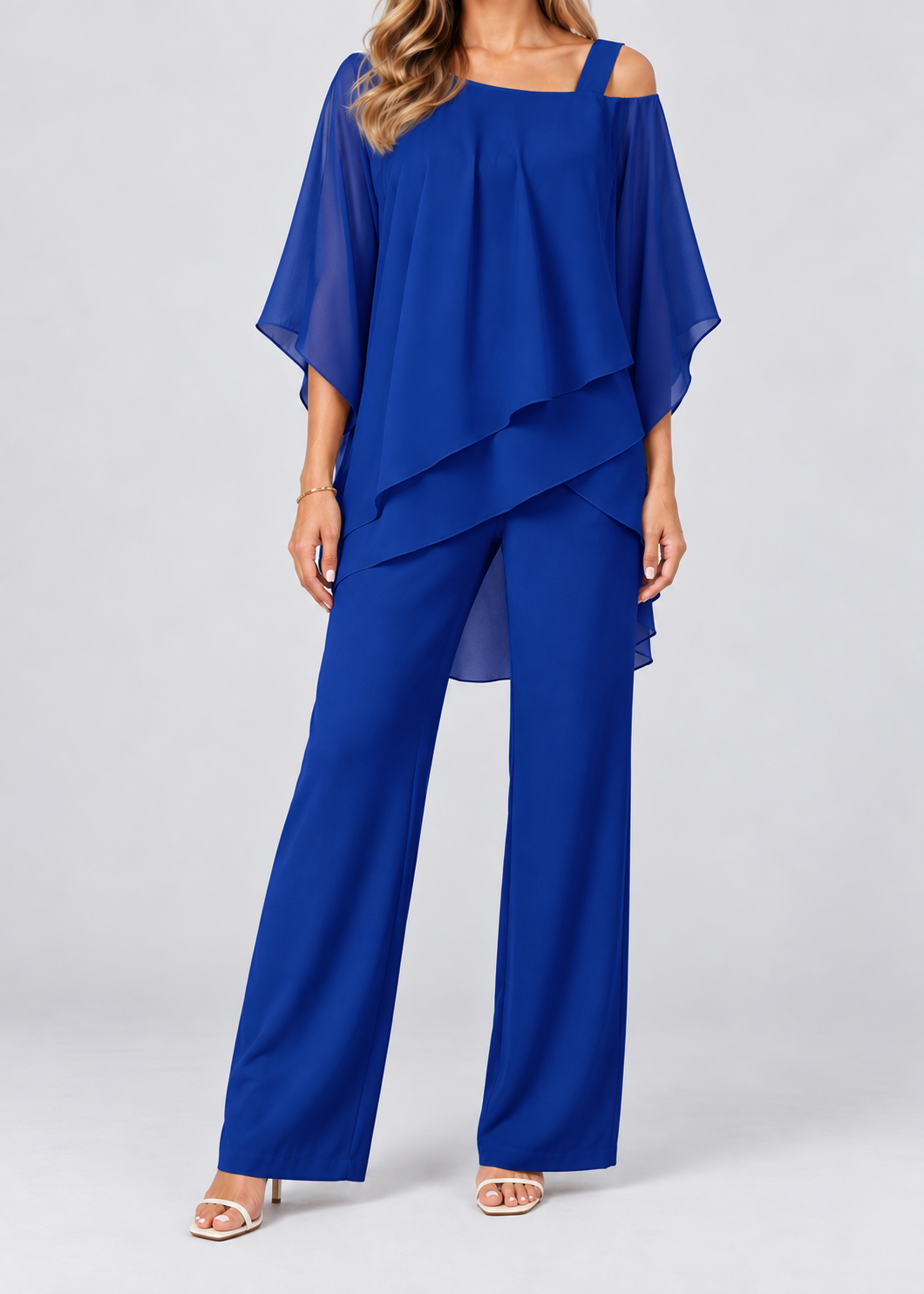 Cold Shoulder Wide Leg Jumpsuit | Women | Stylish Design | Comfortable Fit | Casual & Evening Wear | Steven & Levon