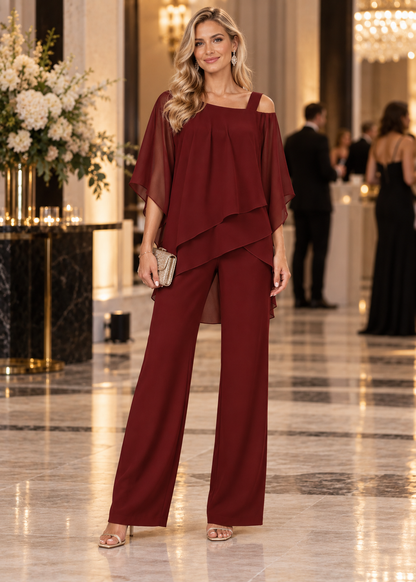 Cold Shoulder Wide Leg Jumpsuit | Women | Stylish Design | Comfortable Fit | Casual & Evening Wear | Steven & Levon