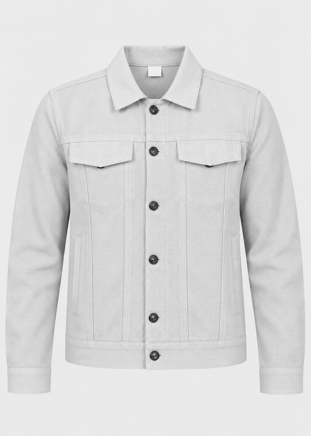 Men's Long Sleeve Cotton Jacket | Lightweight Fabric | Collared Zip-Up | Smart Casual Outerwear | Steven & Levon