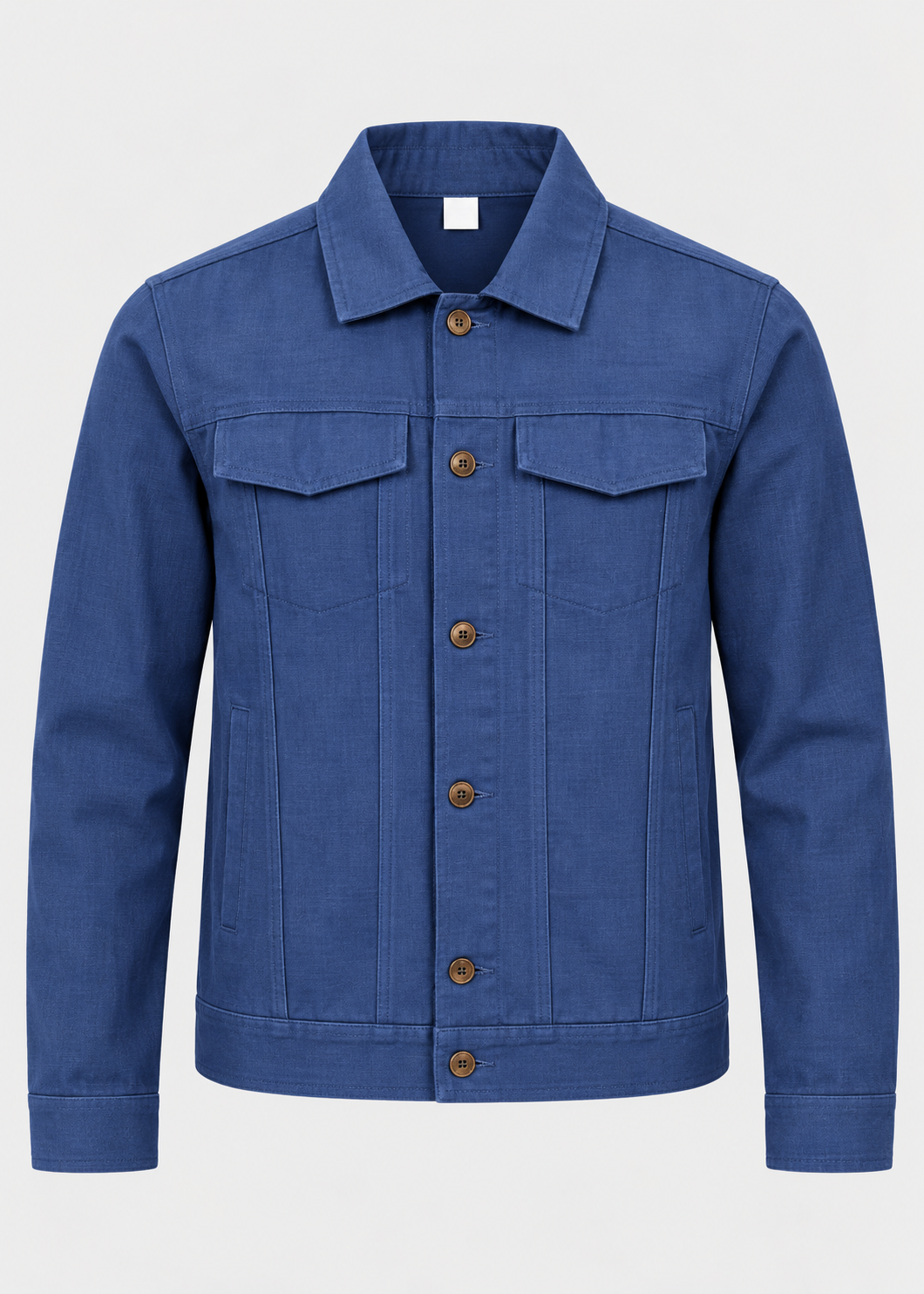 Men's Long Sleeve Cotton Jacket | Lightweight Fabric | Collared Zip-Up | Smart Casual Outerwear | Steven & Levon