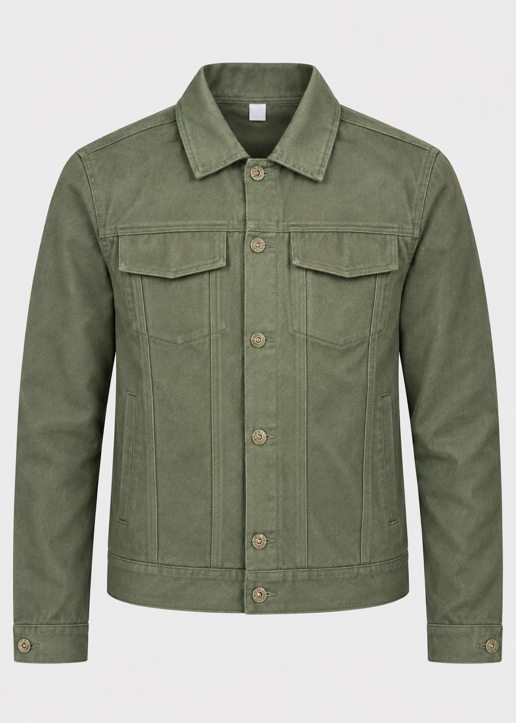 Men's Long Sleeve Cotton Jacket | Lightweight Fabric | Collared Zip-Up | Smart Casual Outerwear | Steven & Levon