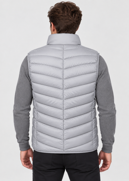 Men's Quilted Gilet Vest | Lightweight | Zip Front | Insulated | Smart Casual Outerwear | Steven & Levon