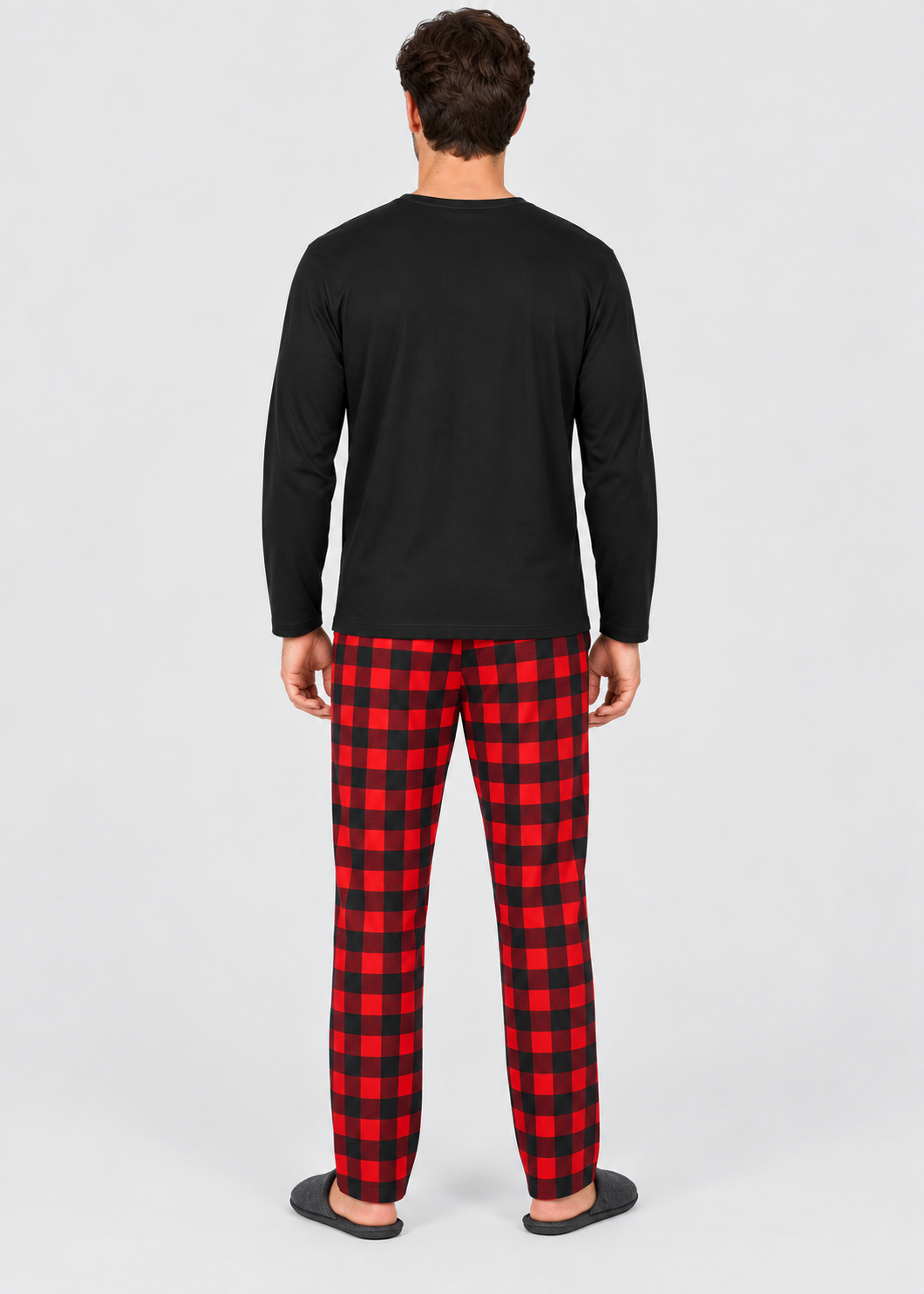 Men's Checkered Pajama Set | Long Sleeve | Relaxed Fit Sleepwear | Steven & Levon