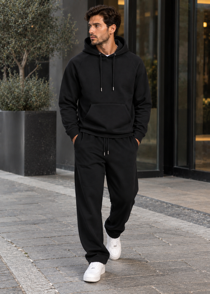 Men’s Hoodie & Jogging Set | Men | Soft Cotton Blend | Casual Fit & Drawstring Waist | Steven & Levon