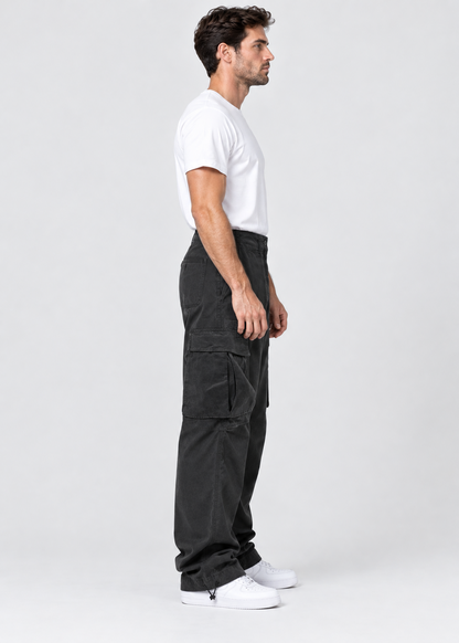 Men’s Cargo Pants | Relaxed Fit | Utility Pocket Trousers | Casual Streetwear | Steven & Levon