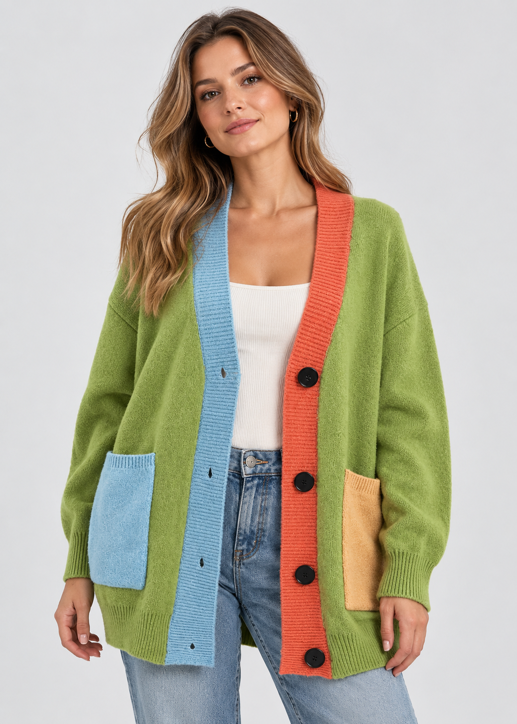 Women's Cozy Cardigan | Soft Button-Up Sweater | Casual Layering | Steven & Levon