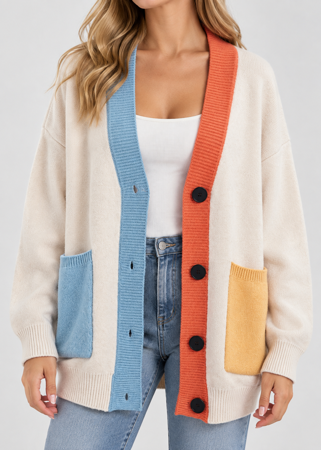 Women's Cozy Cardigan | Soft Button-Up Sweater | Casual Layering | Steven & Levon