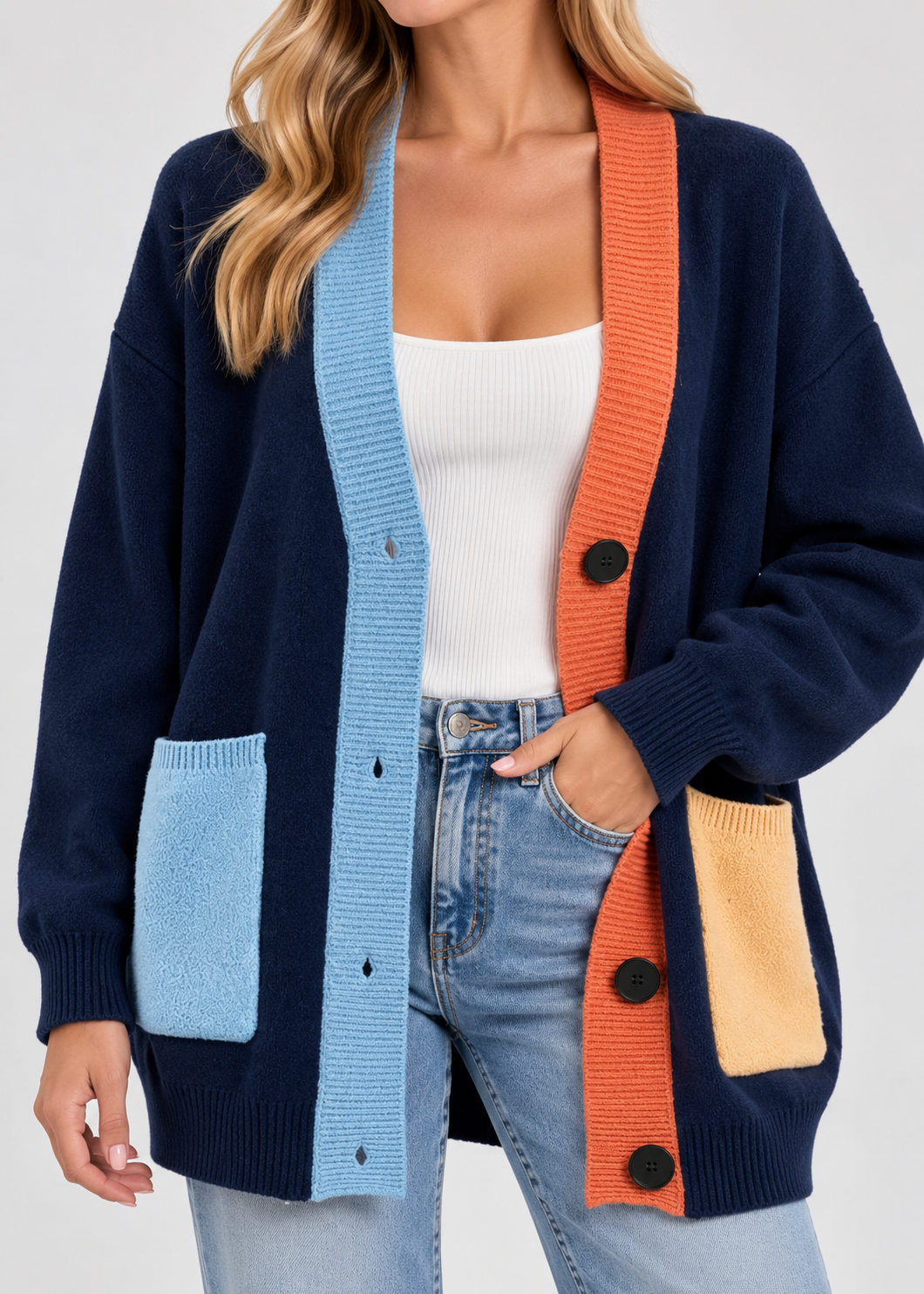 Women's Cozy Cardigan | Soft Button-Up Sweater | Casual Layering | Steven & Levon