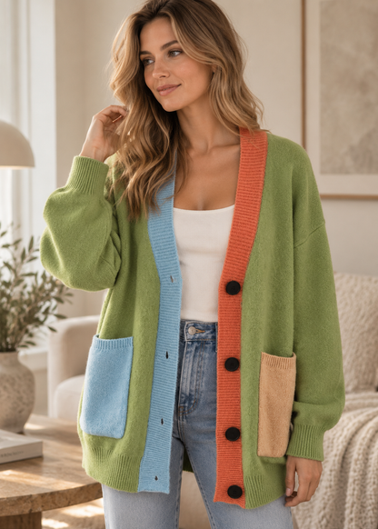 Women's Cozy Cardigan | Soft Button-Up Sweater | Casual Layering | Steven & Levon