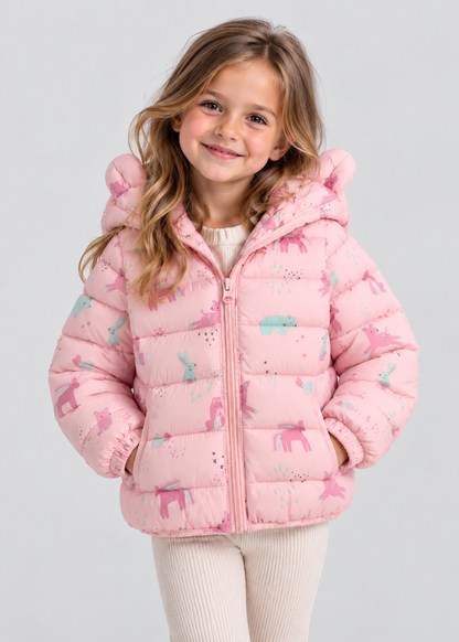 Girls Sherpa Lined Jacket | Kids | Button Front | Plush Winter Coat | Warm Outerwear | Steven & Levon